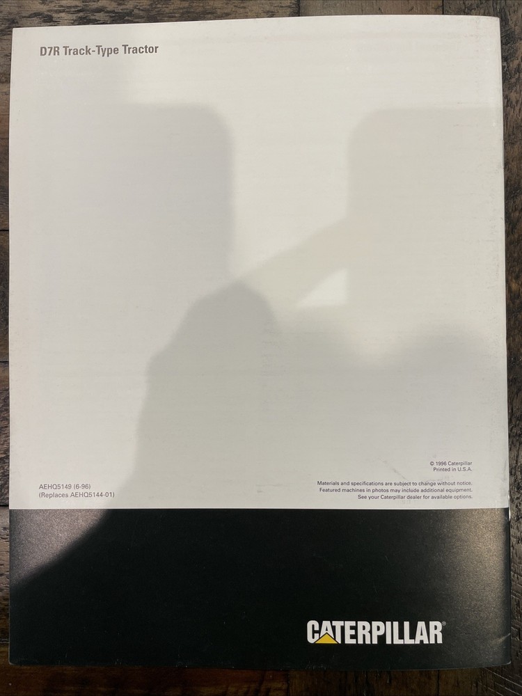 Caterpillar D7R Brochure ‘96