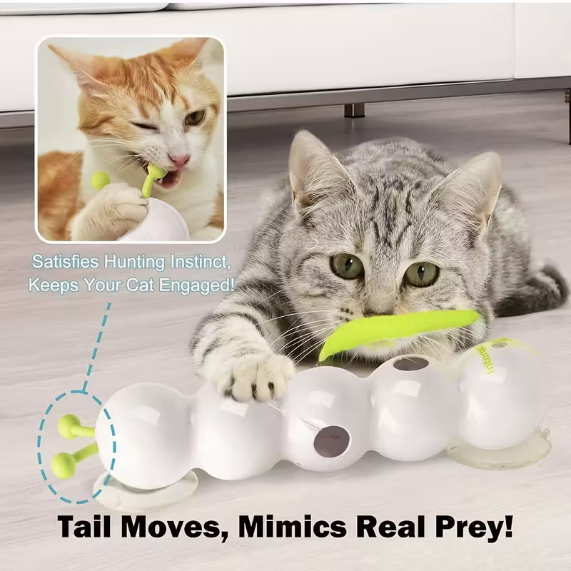 Interactive Cat Toy with Automatic Motion Sensor and USB-C Fast Charging