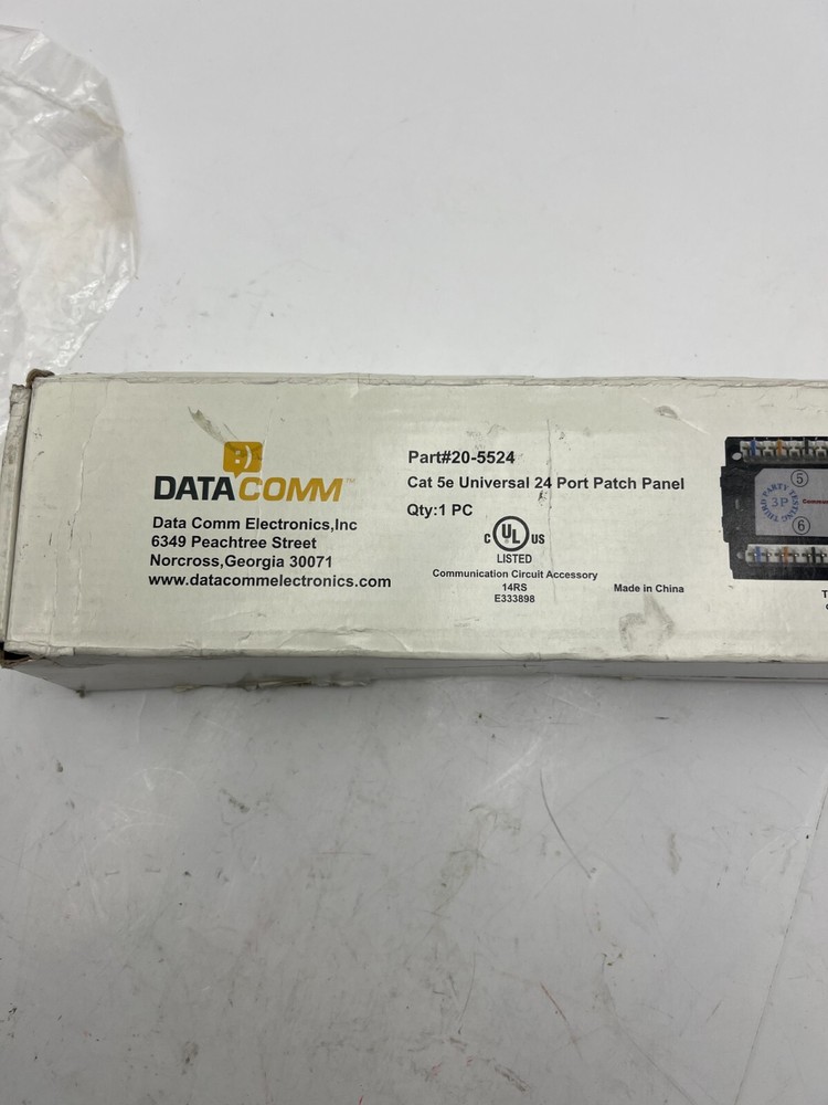 DataComm Electronics 20-5524 CAT 5e Universal 24 Port Patch Panel