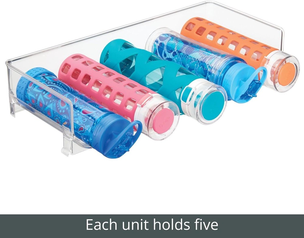Freestanding Wine Rack Organizer - Stackable - 5 Bottles Per Piece, 2-Pack