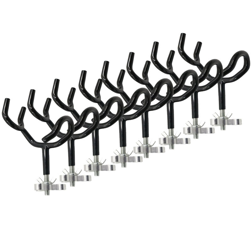 8PCS Sure Grip Steel Rod Holder 20 Degree Angle Fishing Boat Pod Marine 3/8 Inch