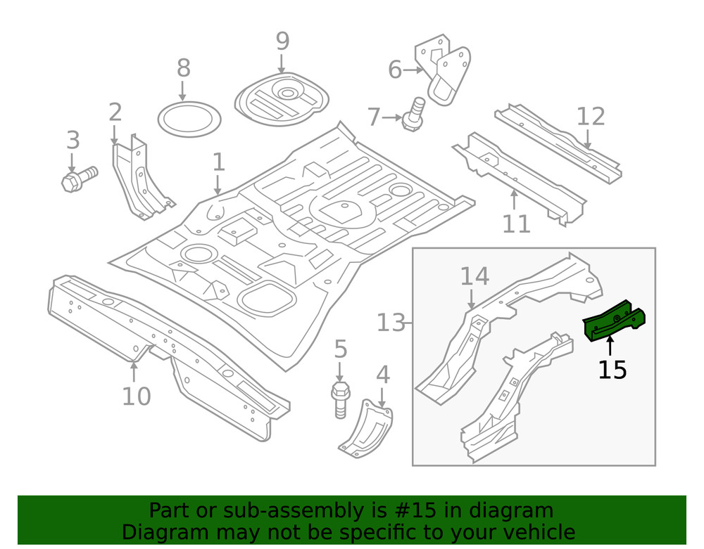 Genuine Mitsubishi Rail End 5253H203