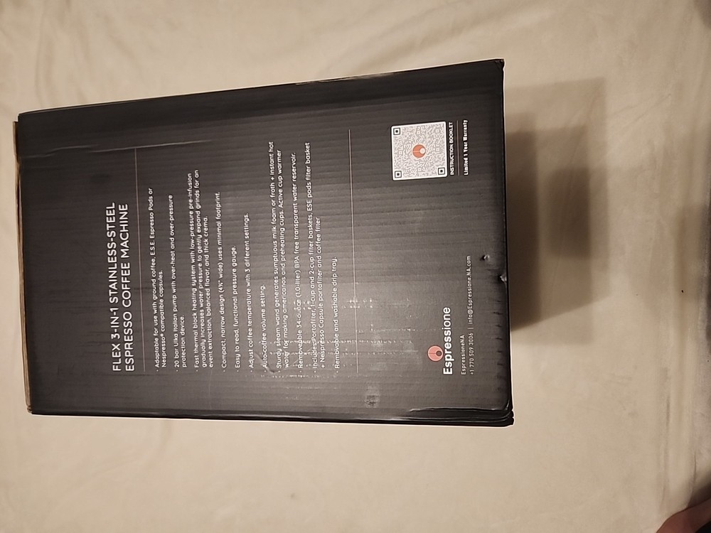 Espressione flex 3 in 1 espresso coffee machine ESP-2016
