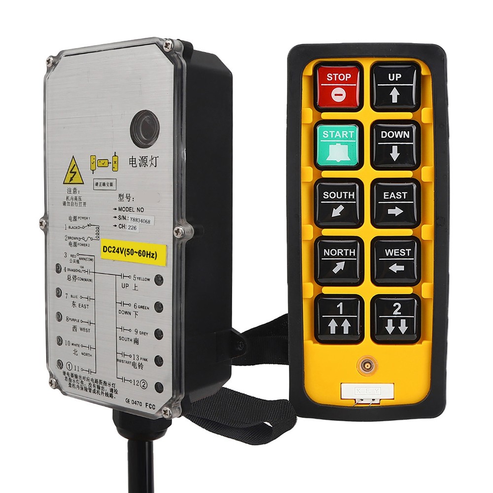 Remote Controller Acid Oil Resistant For Electric Hoist Accessory(DC24V) Part