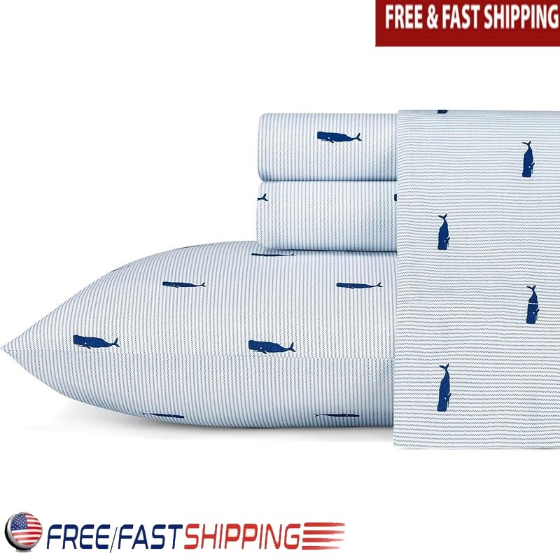 Cotton Percale Sheet Set Soft Cozy Durable Elastic Fitted Comfortable Bedding US