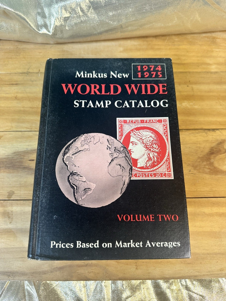 Minkus New 1975 World Wide Stamp Catalog Hardback Volume Two