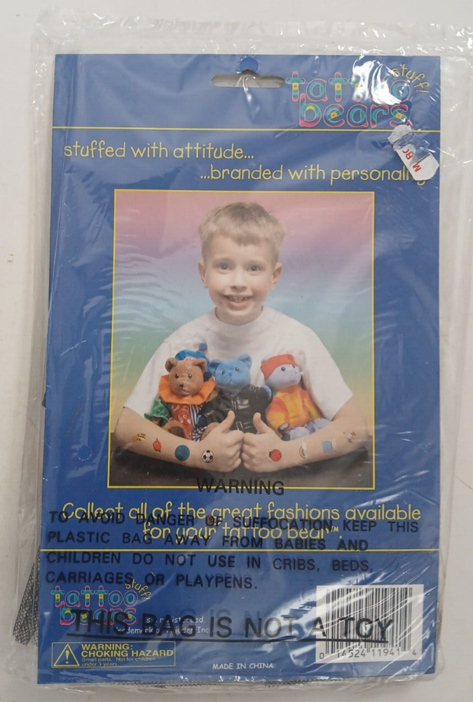 Tattoo Bears Bones Costume - X-ray NEW/ Sealed