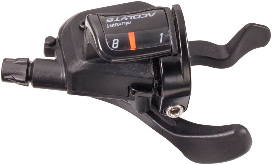 microSHIFT Acolyte Xpress Right Trigger Shifter - 1x8 Speed, Black, Acolyte Comp