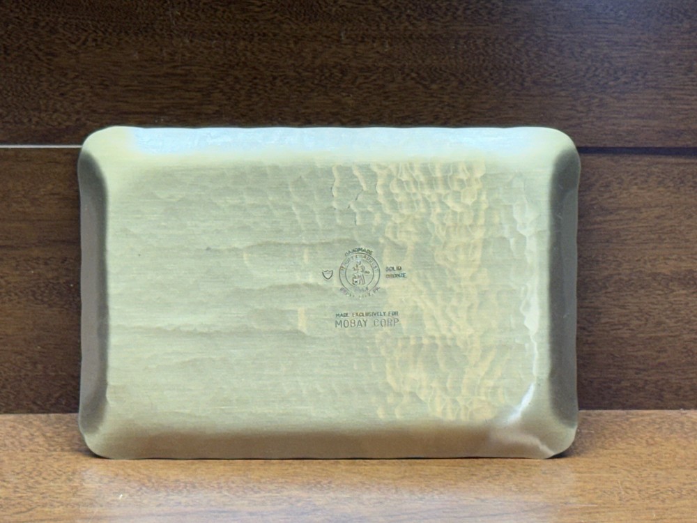 Wendell August Forge Solid Bronze Rectangular Tray Baywood Country Club