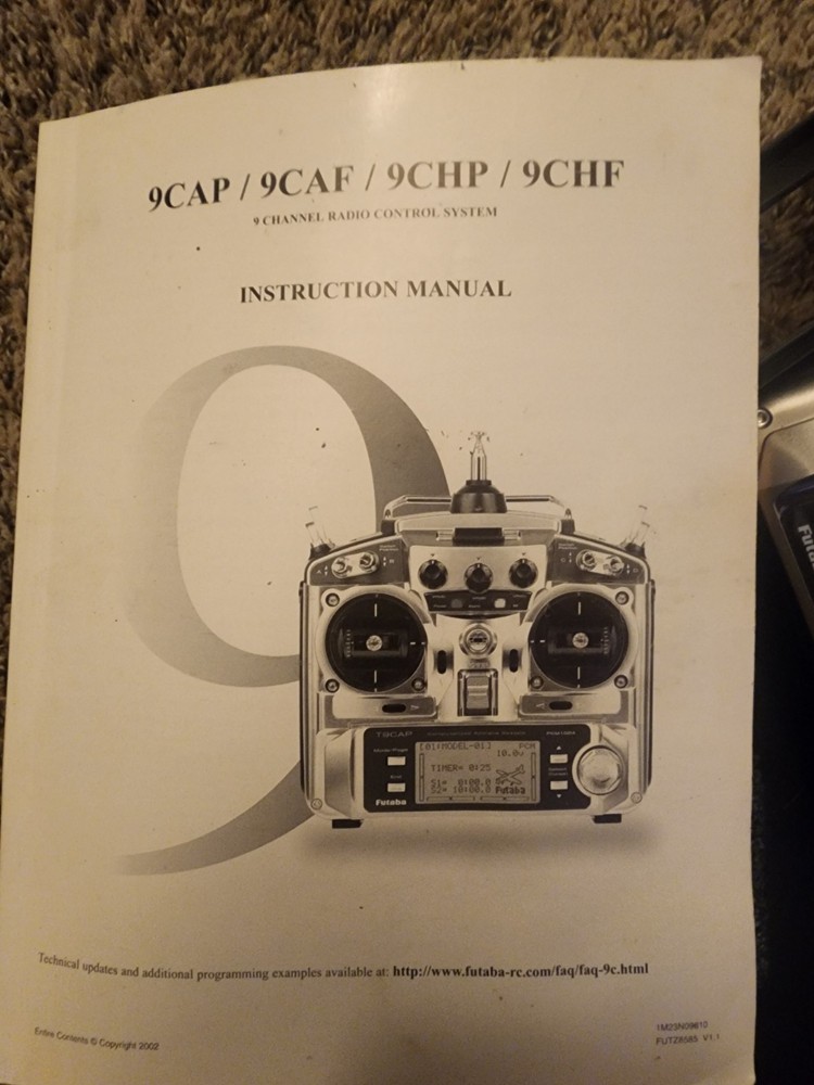 Futaba T9CAP PCM1024 Computerized Airplane System 2.4GHz