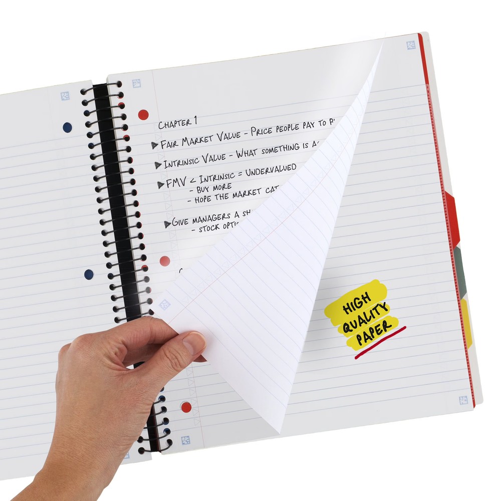 College ruled notebook spiral bound for school notes