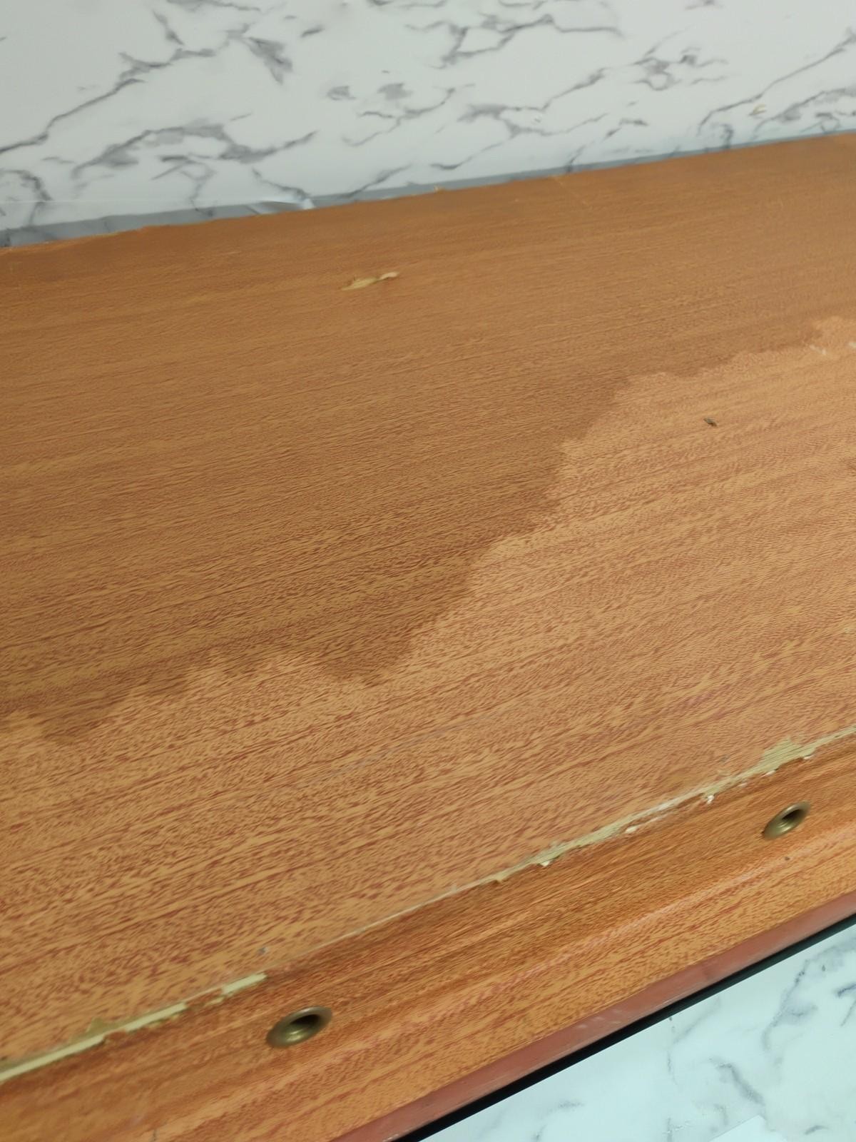 Mcm Niagara Waterfall River Stream Picture Wood Frame Vtg Won't Light Up