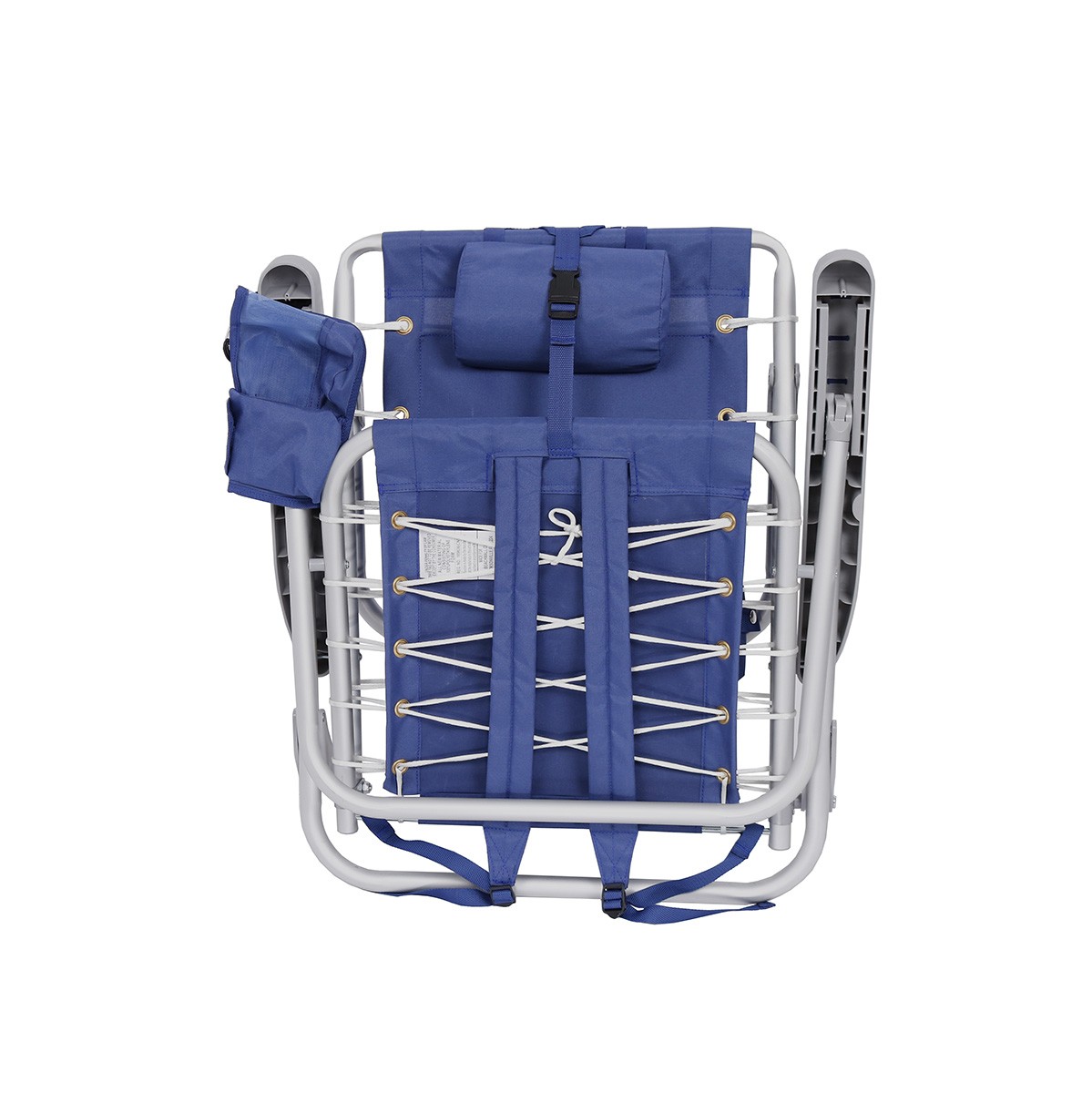 Ultimate Heavy Duty LayFlat 5 pos. Backpack Beach Chair | Insulated Cooler Pouch
