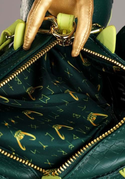 Loungefly Disney + Marvel Alligator Loki Crossbody Bag Purse Exclusive NWT
