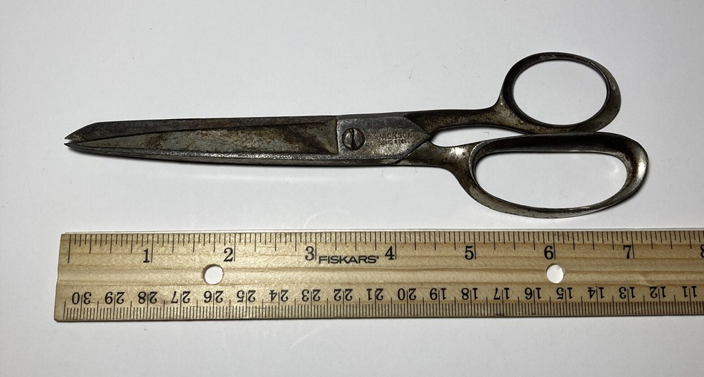 Vintage Jackson Solid Steel Sewing Tailor Dressmaker Scissors