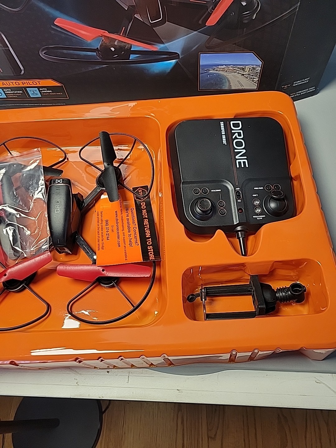 Sharper Image Mach X Video Drone with Streaming Camera 250 Ft. Flight Radius