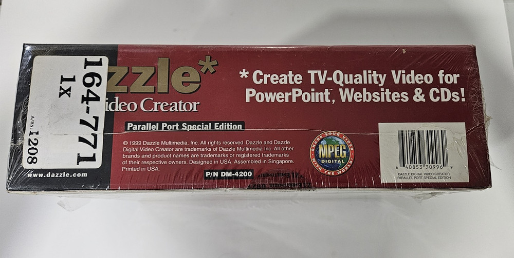Dazzle Digital Video Creator Editor External USB Version complete NIB