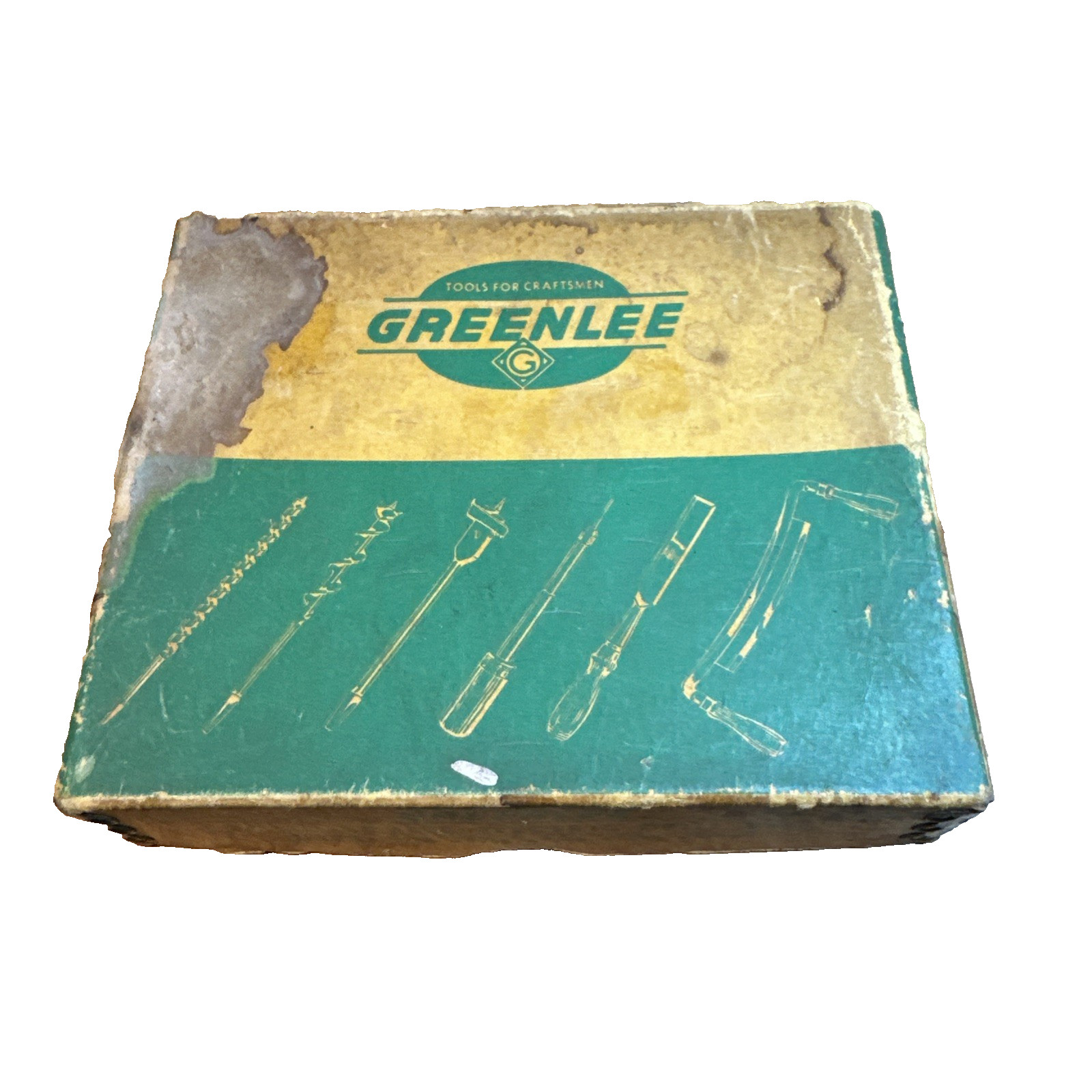 Vintage Greenlee 275P Solid Center Electric Boring Drill Bits Set w/ Orig Box