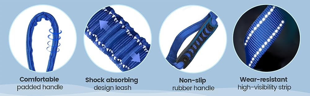 Multifunctal Dog Leash for Lar & Medium Dogs, Adjustable