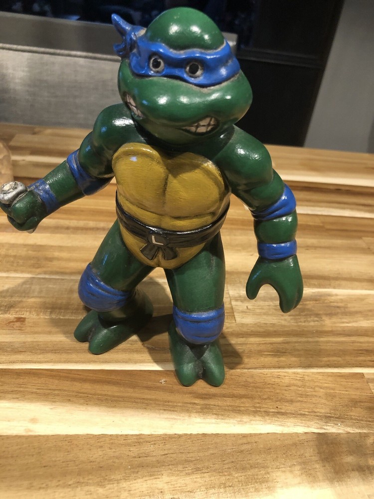 1990 Ceramic Hand Painted Ninja Turtle 7” Tall