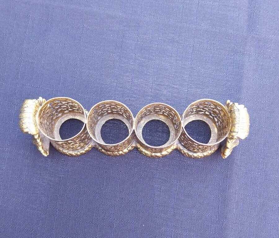 Vintage Ormolu 1960's Four Lipstick Holder