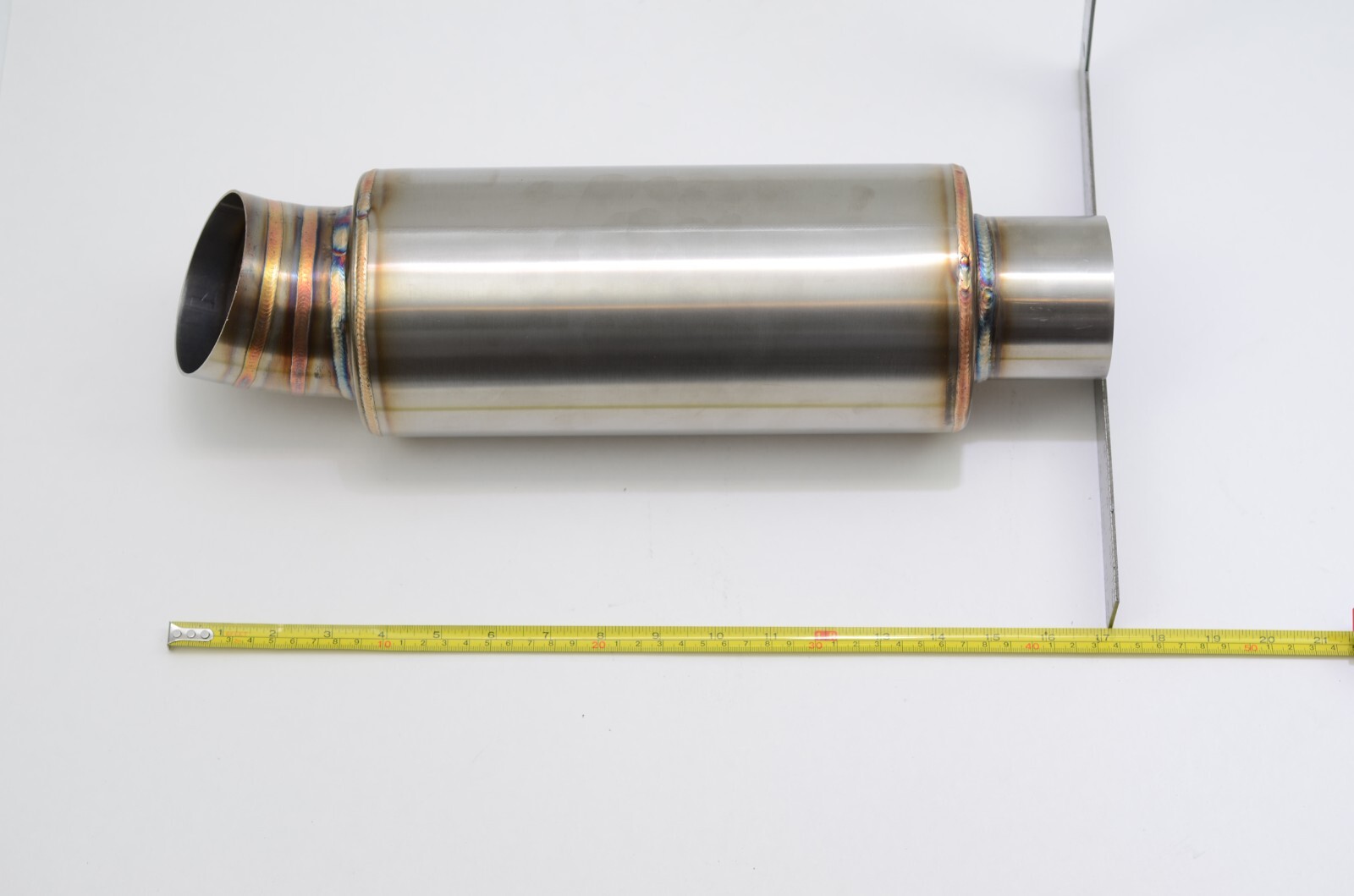 1320 Turn down dolphin muffler stainless steel universal 3" inlet 3.5" outlet