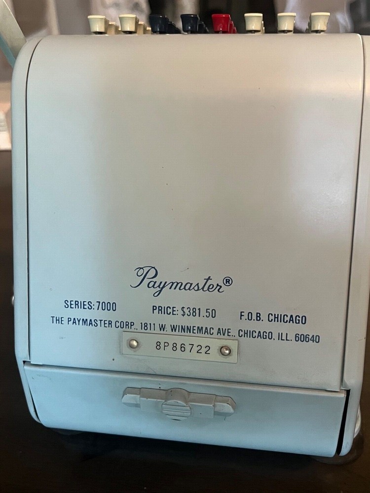 *WORKING* Paymaster series 7000 