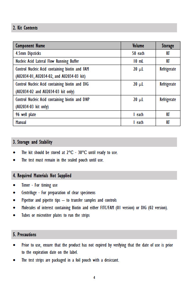 Universal Lateral Flow Assay Single Plex and Multi-Plex Versions (Strep Gold)