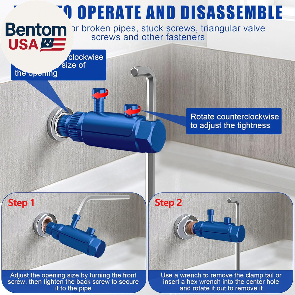 Broken Pipe Thread Extractor Tool, New Broken Faucet Removal Tool, 2025 Stripped