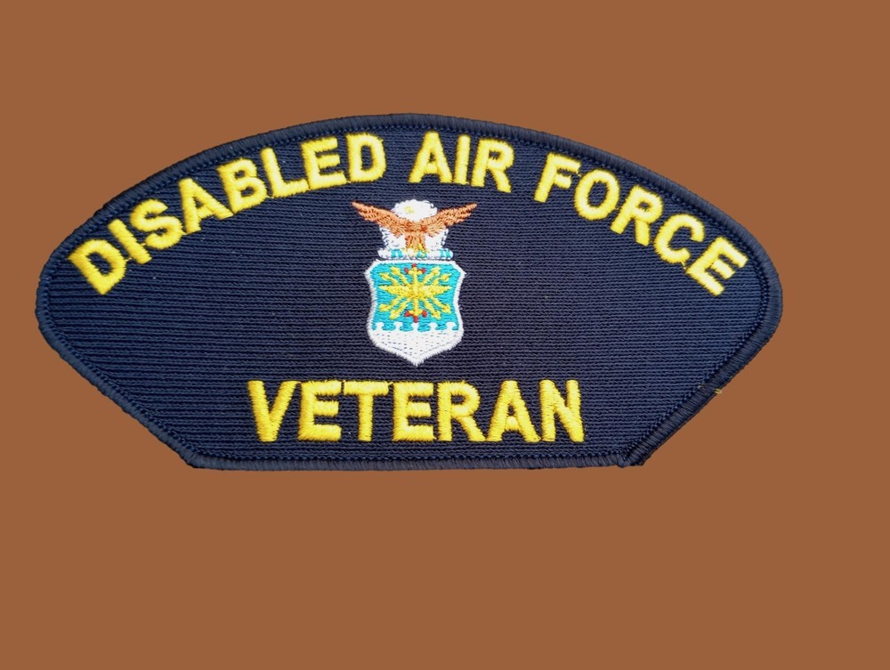 U.S AIR FORCE DISABLED VETERAN HAT PATCH USA MADE