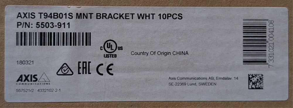 Axis T94B01S Bracket - SAME DAY SHIPPING