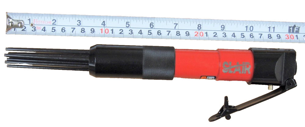 12" Air Pneumatic Compact Needle Scaler 5000BPM 12 Needles Remove Paint Rust