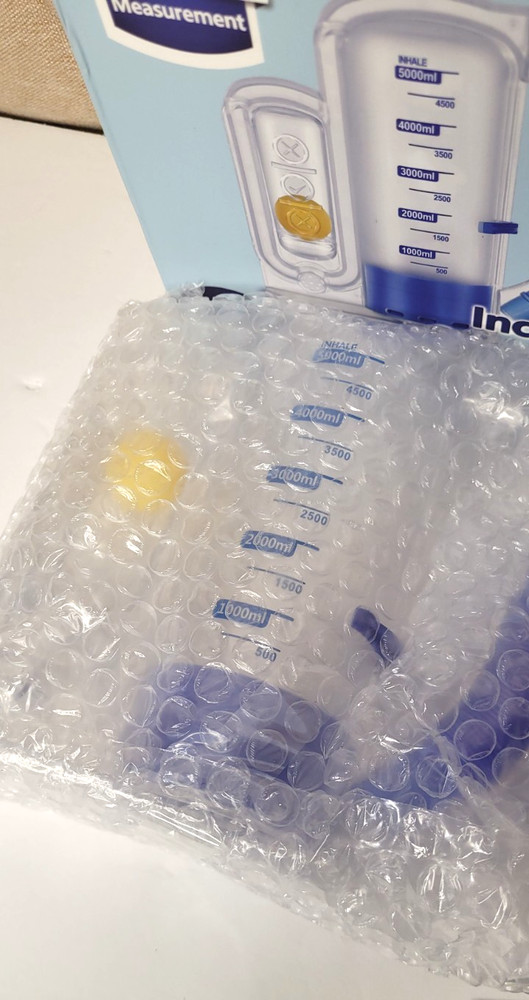 Breathing Exercise Device for Lungs Deep Breathing, Incentive Spirometer 5000ml
