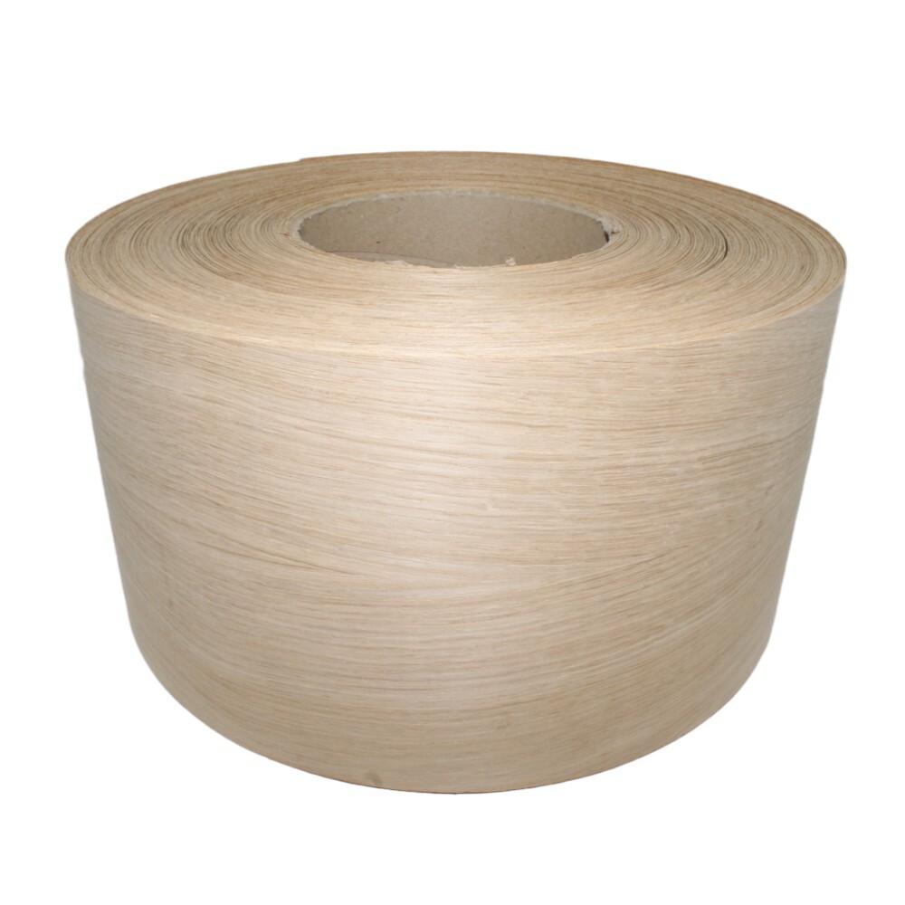 White Oak 10" x 120'' Roll Preglued Wood Veneer Edgebanding, Iron on Hot Melt.