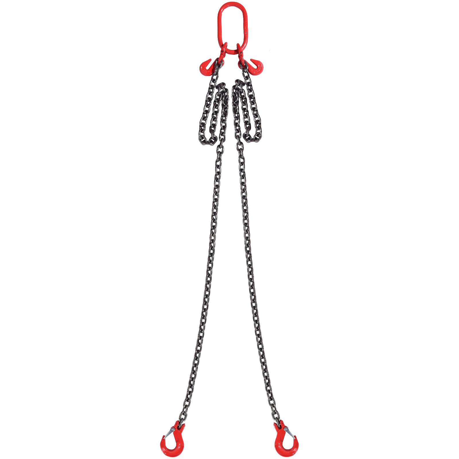 VEVOR 5/16" x 6' Chain Sling 2 Legs G80 Lifting Chain with Grab Hooks 6600 lbs