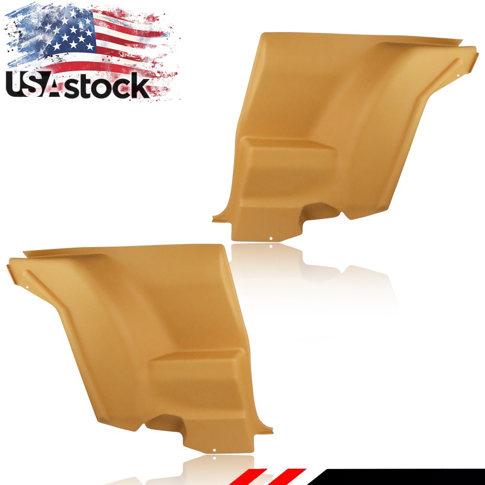 For 72-81 Camaro Firebird L&R Lower Plastic Rear Armrest Seat Side Panels Tan
