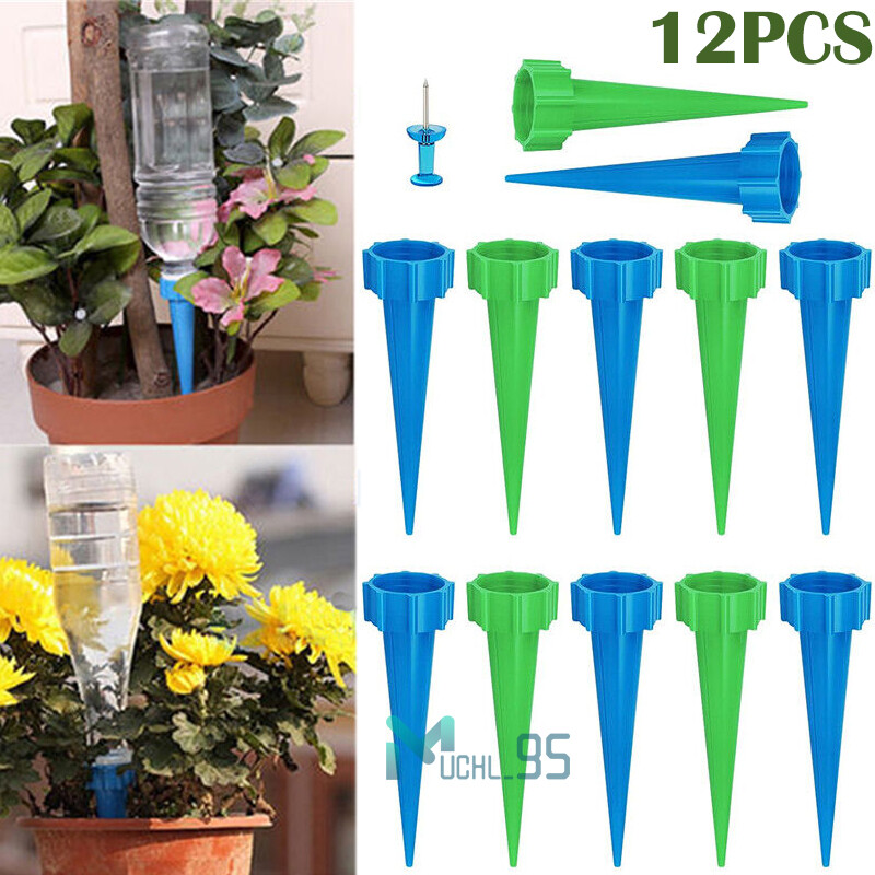 12 Self-Watering Spike Automatically Water Your Garden Using Insert Drip Tools!