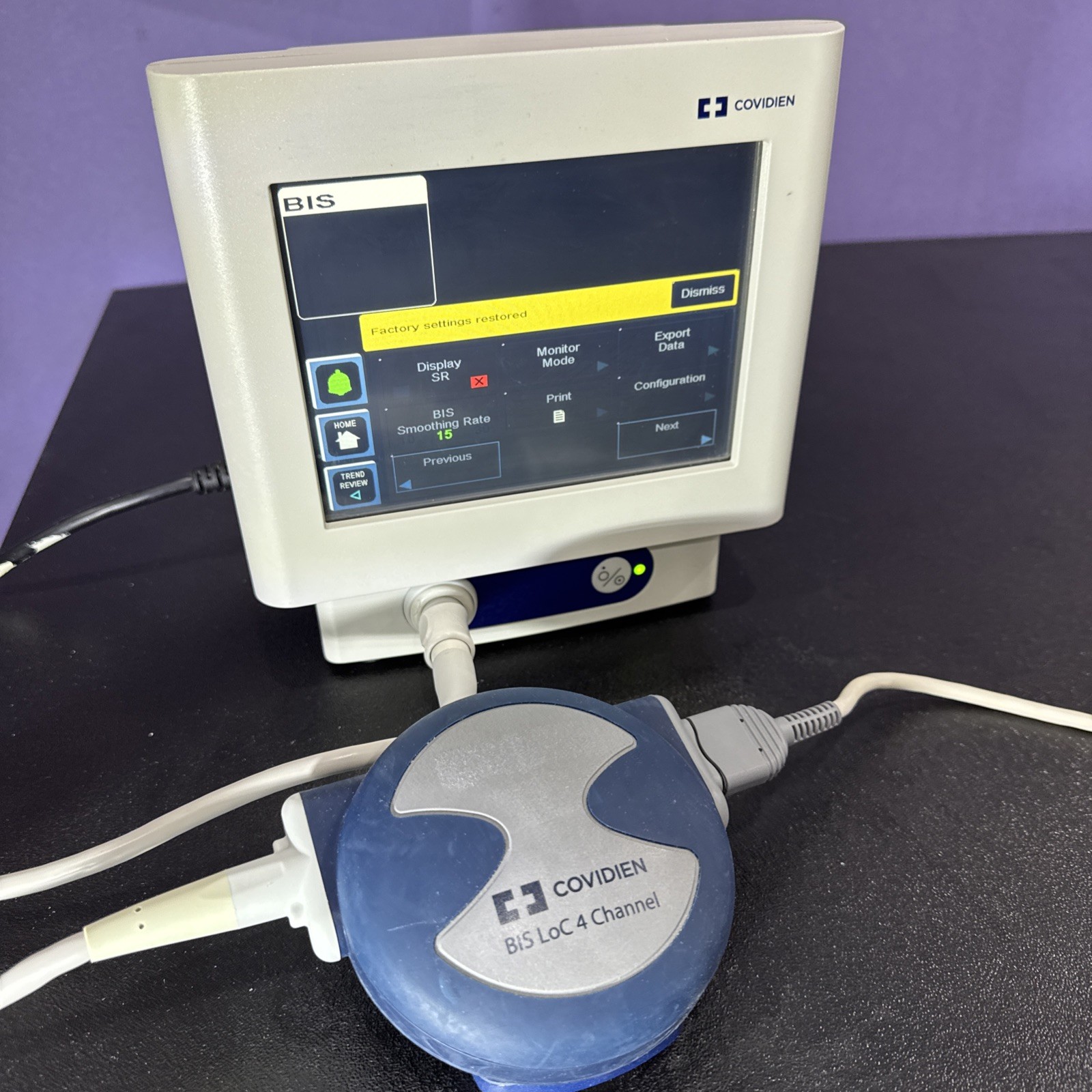 2020 Covidien BIS Monitoring System 185-0151 Bis Loc 4Ch Module Cable 39067