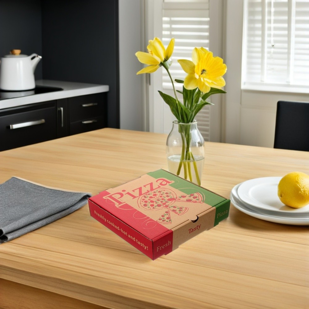 5 Pcs Pizza Packaging Box Boxes for Party Cookie Storage Containers