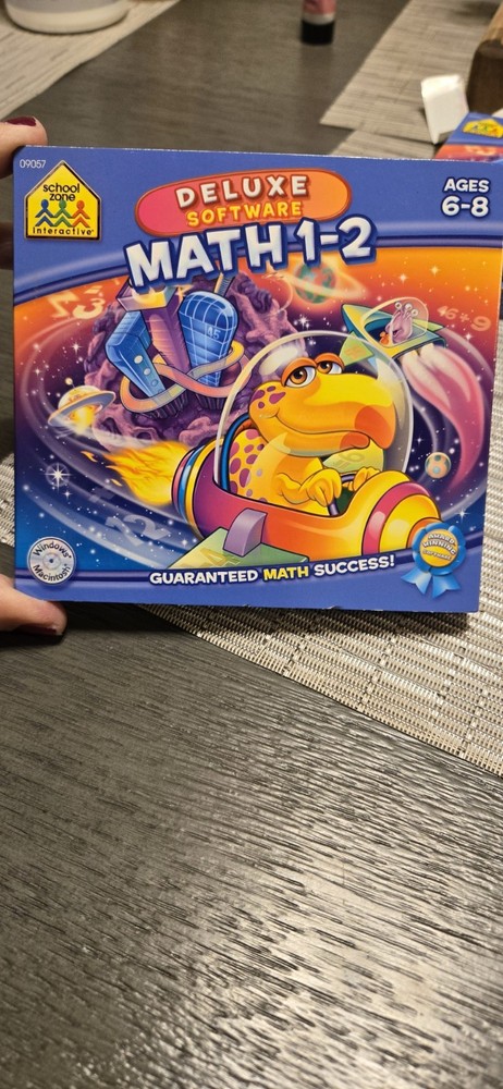 3 Sets NEW Software PC School Zone Math 1 MATH 3 MULTIPLICATION & DIVISION NEW