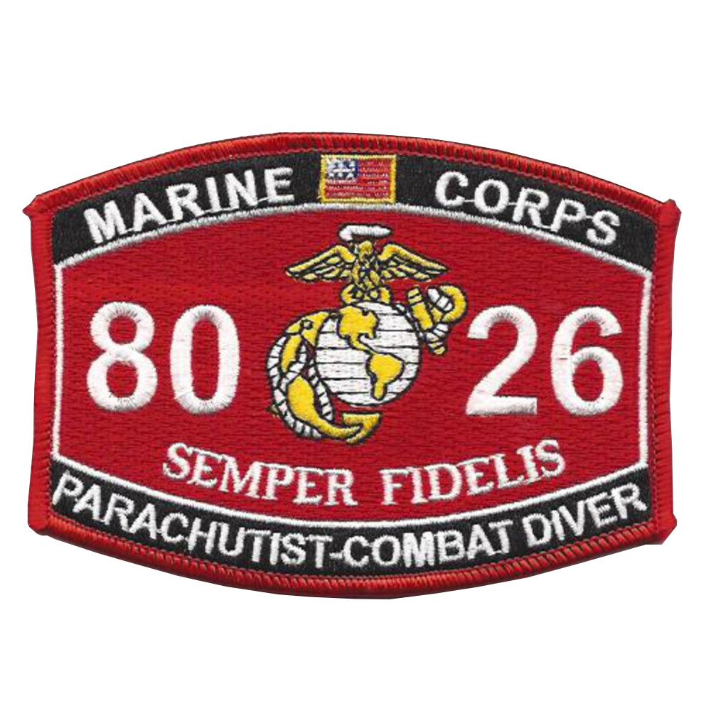8026 Parachutist-Combat Diver MOS Patch
