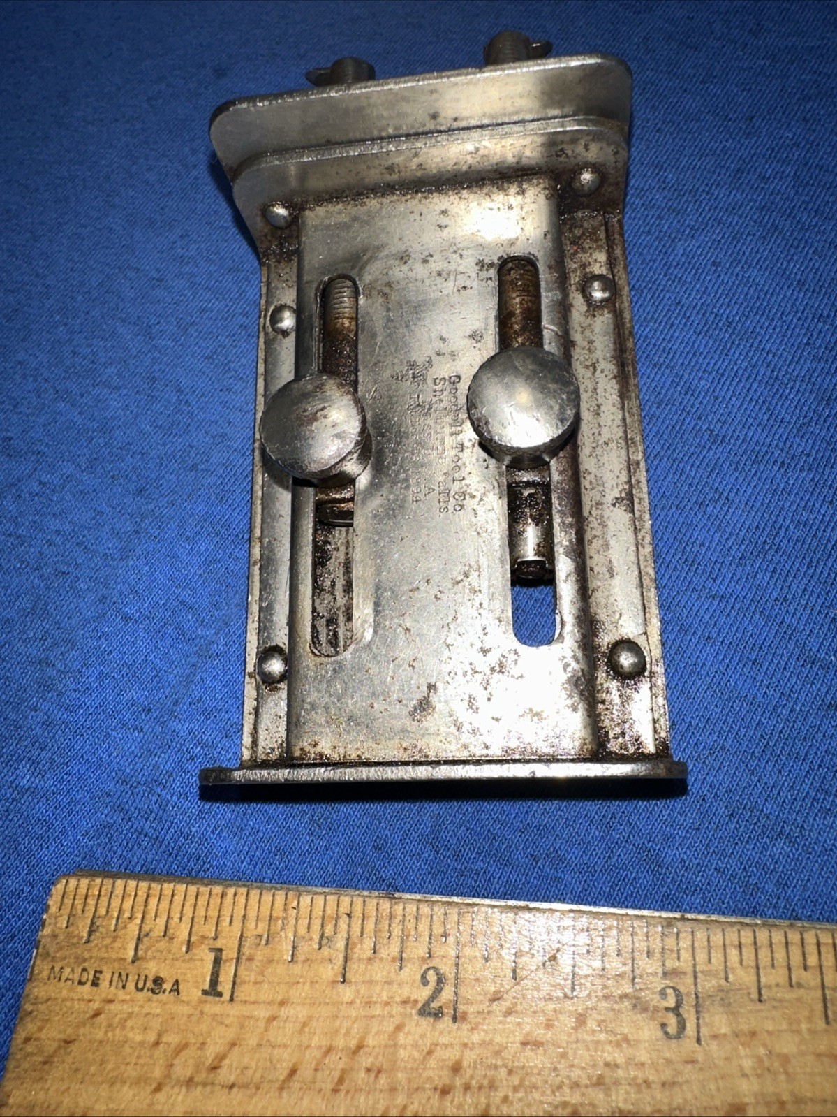 Goodell tool company butt gauge antique vintage Shellburne Falls Mass.