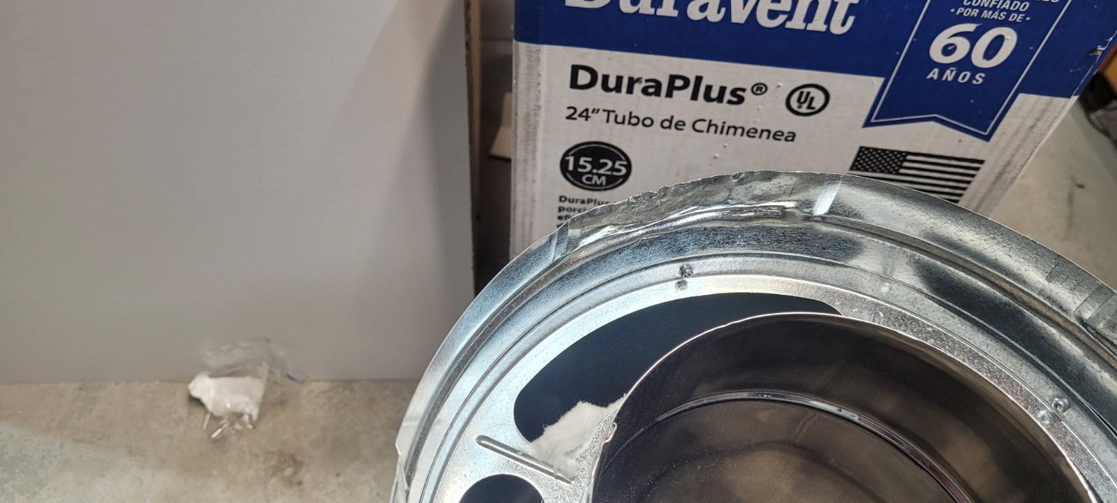 B DuraVent: DuraPlus Stainless Steel Stove Chimney Pipe 6" x 24" 6DP-24 READ