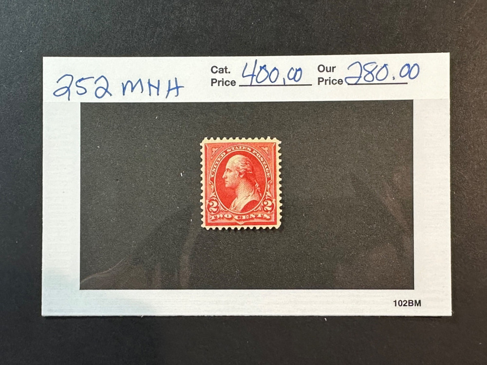 Scott # 252 MNH  VF    2024 Scott Catalogue Value $ 400.00