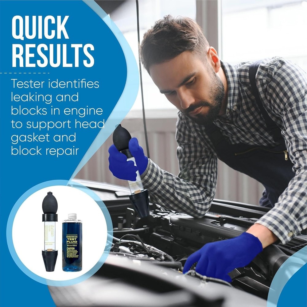 Combustion Leak Detection Kit - 100+ Tests (Includes 18oz Detection Fluid)