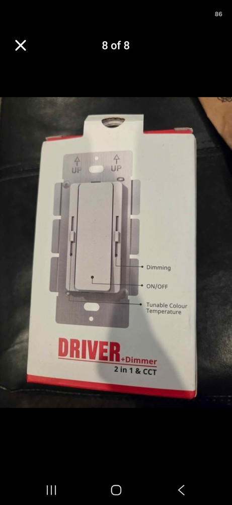 Select Lighting 96W 24V DC Driver Dimmer Decora Wall Switch for LED, 24V, White