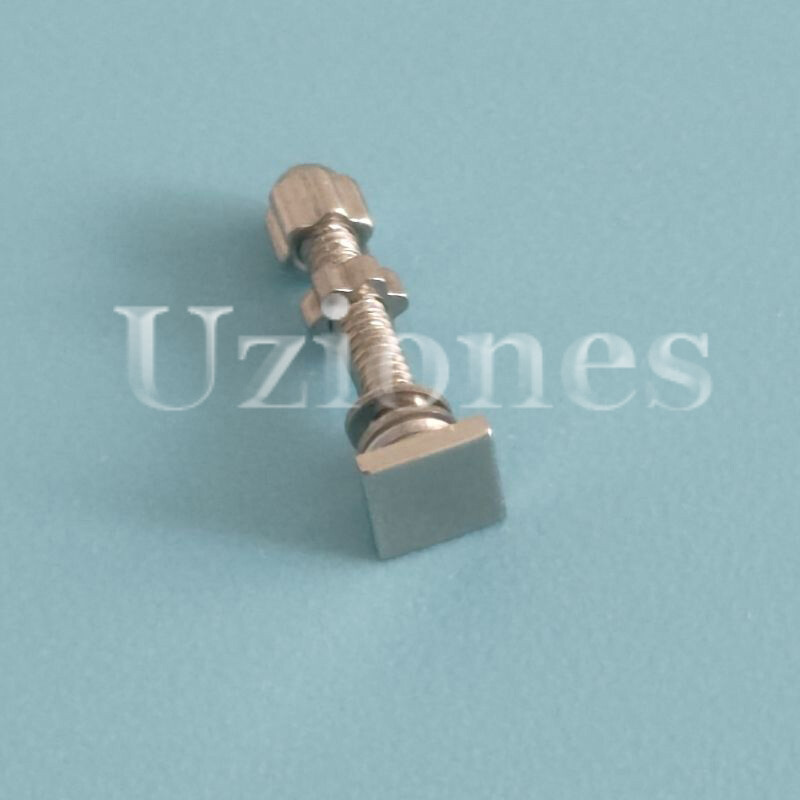 2PCS Square Screw & Bolt Replace For C ar tier Eyeglasses Frame Big Size Silver