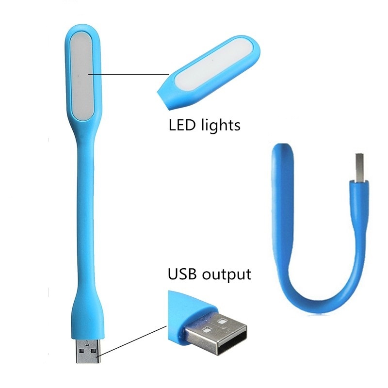 Pkg 2 Flexible Mini USB LED Bright Reading Light for PC Notebook Laptop Tablet