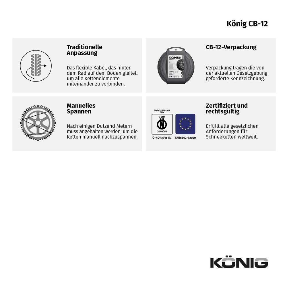 CB12 080 Snow Chains