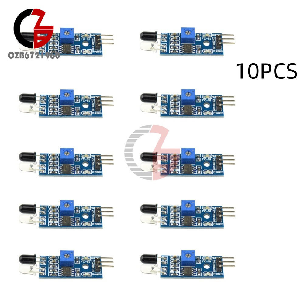 10Pcs IR Infrared Obstacle Avoidance Sensor Module for Arduino Smart Car Robot